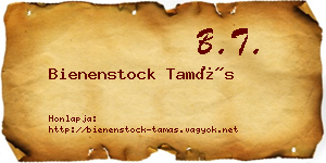 Bienenstock Tamás névjegykártya